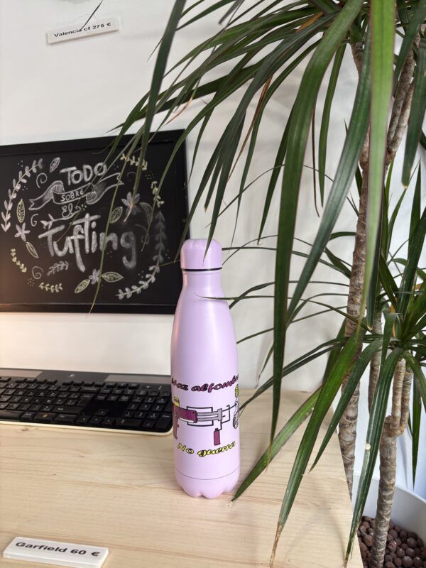 Botella termo morado