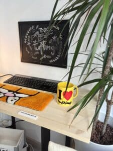 Detalle de decoración del taller EP Custom Rug