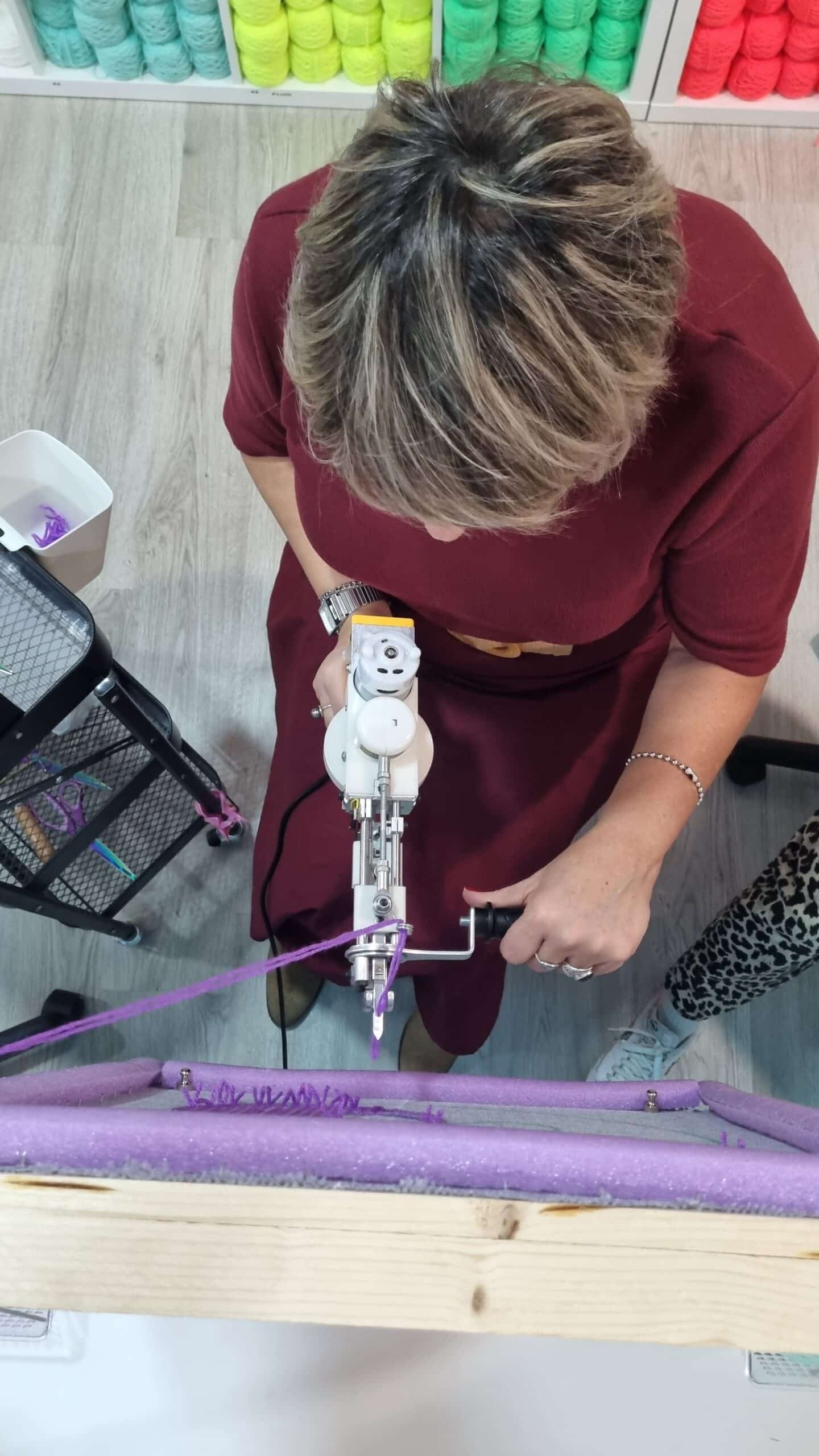 una cliente aplicada durante la sesion