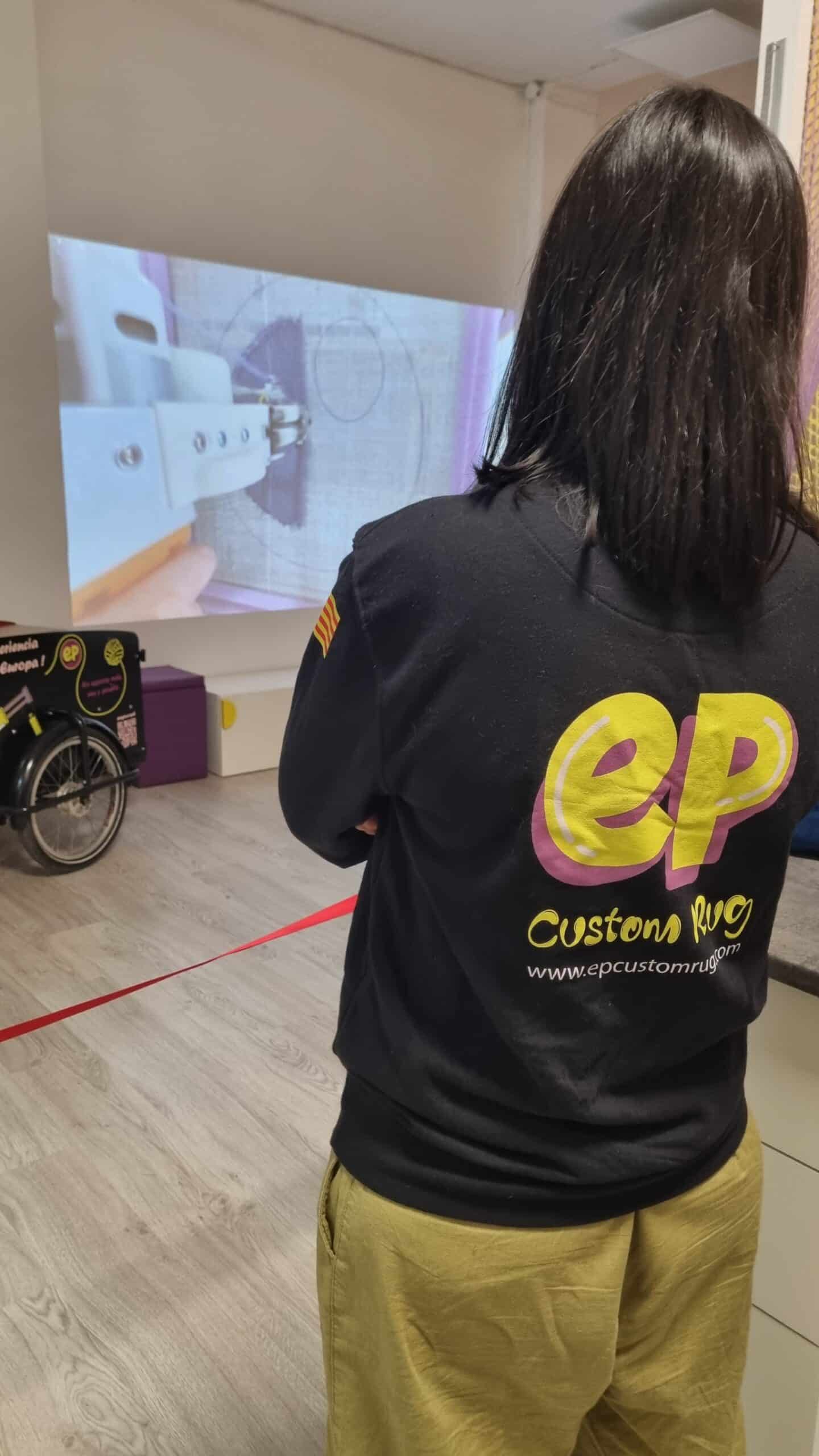 pelicula de formación con pantalla gigante